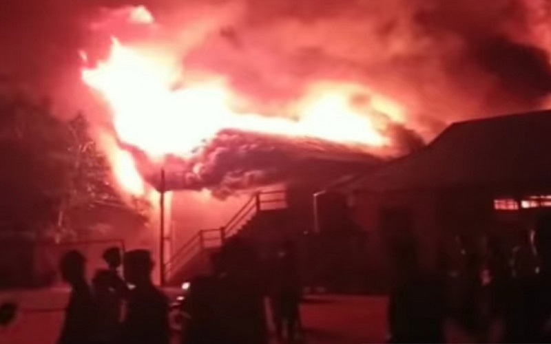 Ponpes Al Falah Banjarbaru Kebakaran, Sejumlah Bangunan Hangus