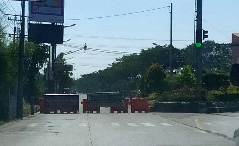 PPKM Darurat, Penyekatan Tempat Umum dan Pintu Masuk di Kudus Diperketat