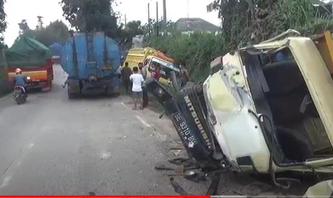 Truk Tangki Tabrak 4 Kendaraan di Bandarlampung akibat Tak Kuat Menanjak, Pemotor Tewas