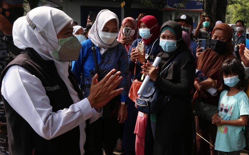 Dua Kali Terpapar Covid-19, Begini Ketatnya Prokes Gubernur Khofifah  - Bagian 4
