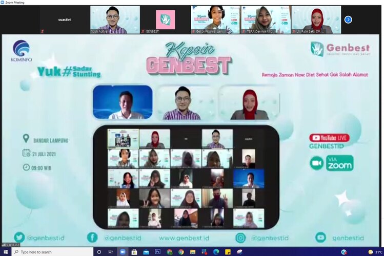 Wujudkan Generasi Kuat, Kemkominfo Ajak Remaja Zaman Now Diet Sehat