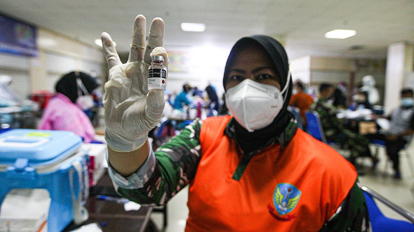 Percepat Herd Immunity, TNI AU Gelar Serbuan Vaksinasi di Mall Pondok Gede - Bagian 2