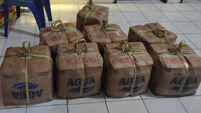Penyelundupan Ratusan Liter Miras Cap Tikus ke Sorong Digagalkan Polsek KPS Bitung