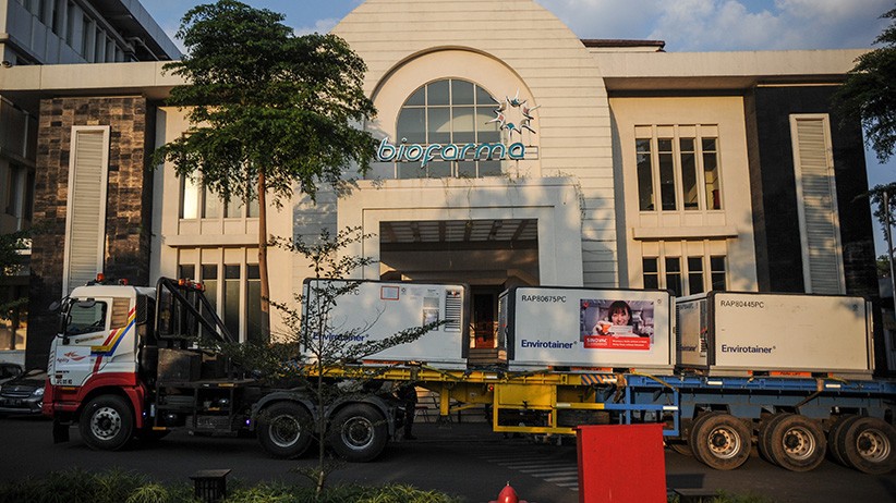21,2 Juta Bahan Baku Vaksin Sinovac Tiba di Indonesia - Bagian 3