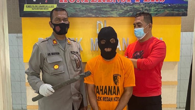 Tepergok Polisi Potong Kabel Telkom, Pemuda di Medan Ditangkap