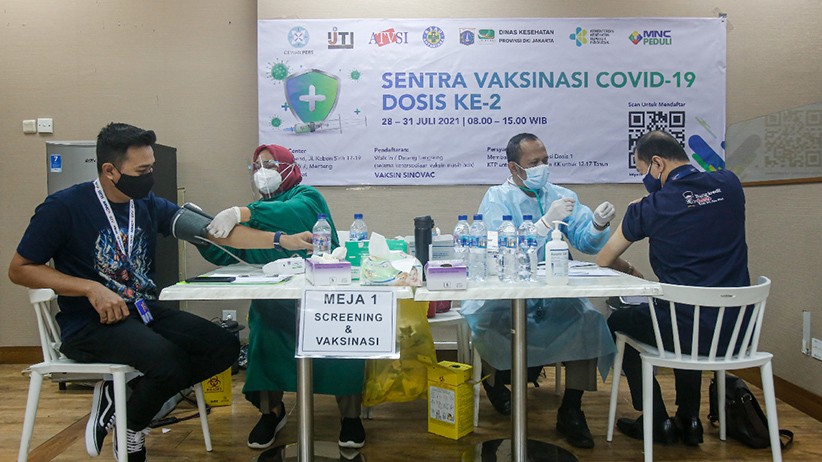 Suasana Vaksinasi Covid-19 Kerja Sama MNC Peduli dan Dewan Pers - Bagian 1