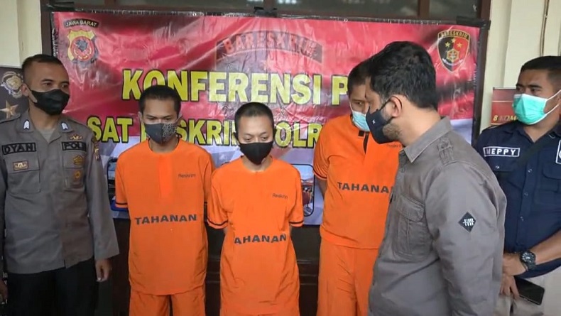 Seusai Pesta Miras, 3 Anggota Geng Motor Begal Warga  di Cihanjuang KBB