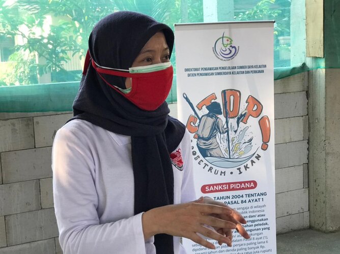 Cegah Destructive Fishing Saat PPKM, KKP Kampanye Door to Door di Bogor    