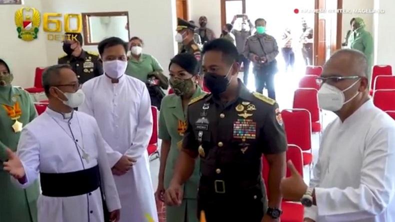 KSAD Resmikan Gereja Ignatius Slamet Riyadi di Lingkungan Akmil Magelang