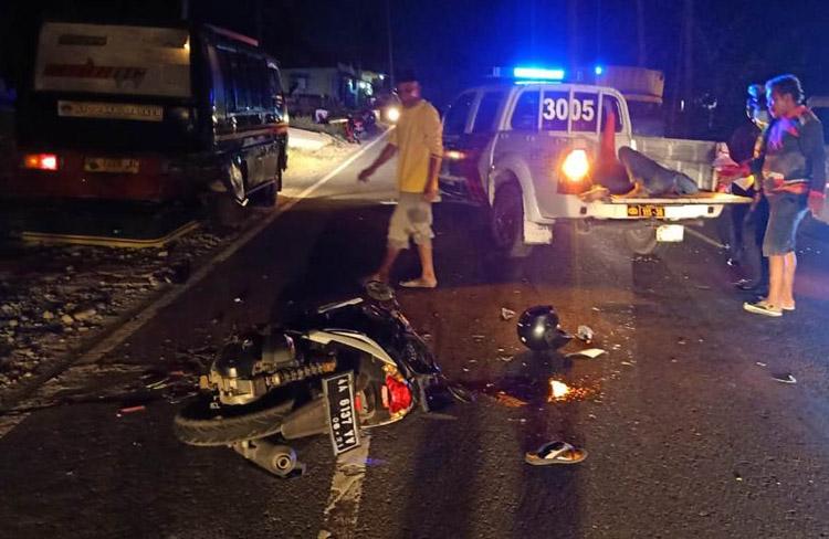 Tabrak Mikrobus dari Belakang, Pelajar di Bawah Umur Tewas 