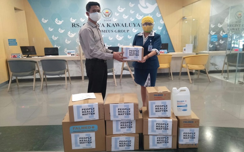 Penanggulangan Pandemi Covid-19, Perusahaan di KBB Bantu APD dan Vaksinasi