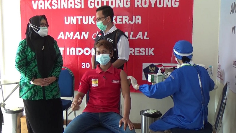 Baru 5 Perusahaan di Gresik Gelar Vaksinasi Gotong Royong, Ini Sebabnya 