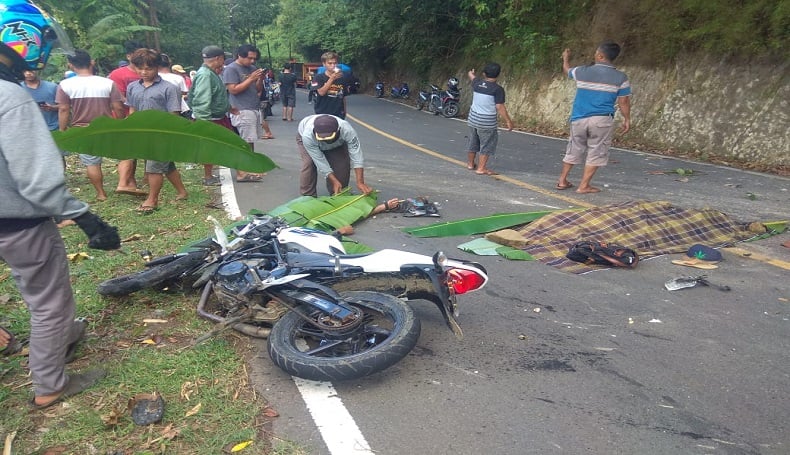 Pemotor di Sukabumi Tewas Dilindas Truk, Sopir Belum Diketahui Nasibnya 