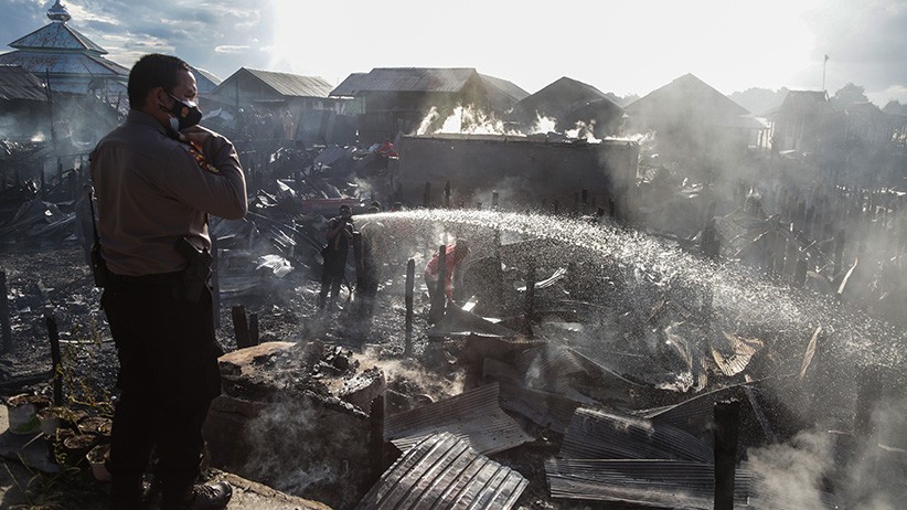 29 Rumah dan Satu Sarang Burung Walet Hangus Terbakar di Palangkaraya - Bagian 3