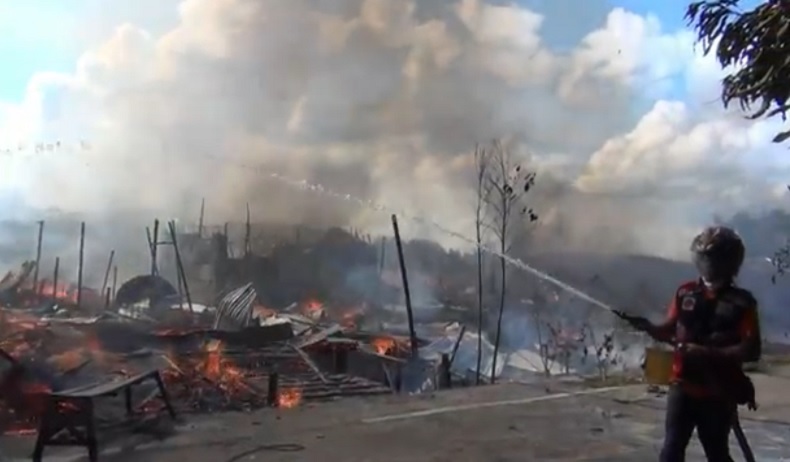 Kebakaran, Puluhan Rumah dan Sarang Burung Walet di Palangka Raya Dilalap Api