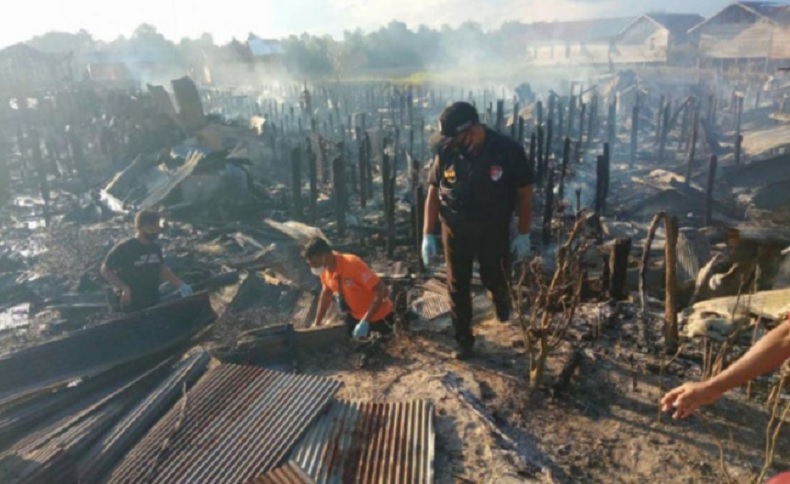 Kebakaran Hebat di Palangka Raya Ternyata Dipicu Pertengkaran Suami Istri