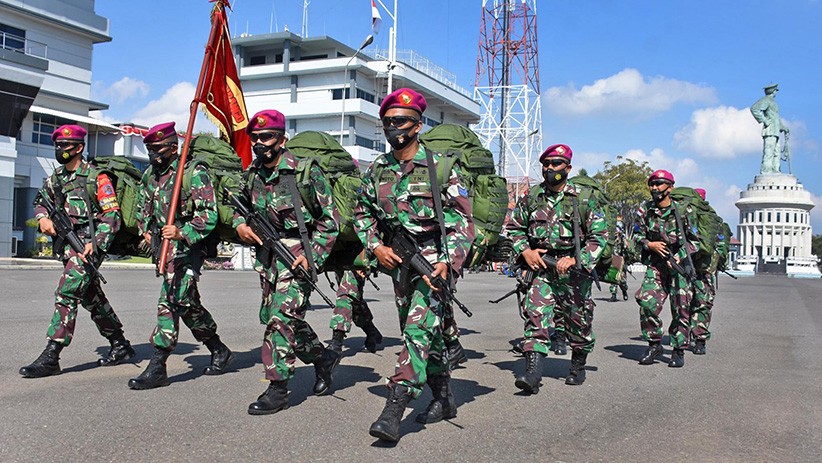  Baret Ungu Marinir Ternyata Terinspirasi Selendang Nyi Roro Kidul 