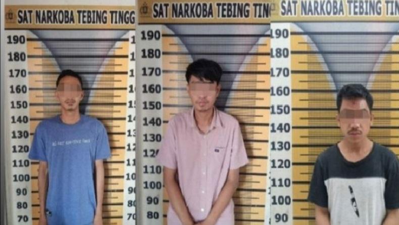 Digerebek Polisi, 3 Anak Kos di Tebingtinggi Kedapatan Simpan Sabu