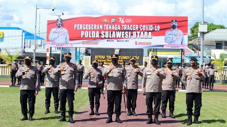 Lepas Bintara Polri Jadi Tracer Covid-19, Kapolda Sulut: Tugas Mulia untuk Kemanusiaan