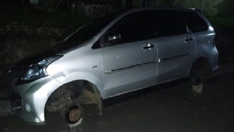 Awas, Pencurian Ban Mobil Marak di Kota Sukabumi, Incar Kendaraan Parkir di Jalan