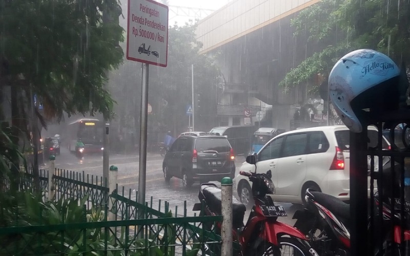 BMKG Memprakirakan Potensi Hujan Lebat dan Angin Kencang di Sumsel 