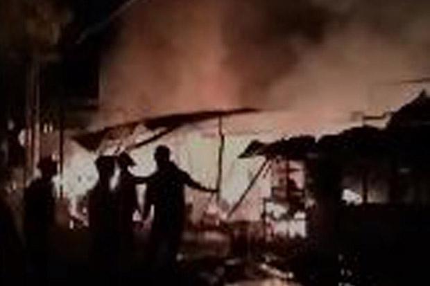  13 Kios di Ngemplak Ludes Terbakar, Kerugian Capai Ratusan Juta