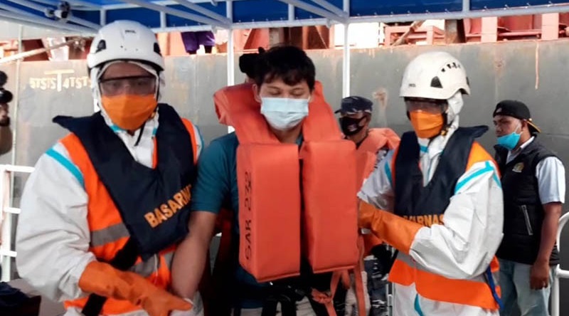 WNA Filipina ABK Kapal Kargo Dievakuasi Tim SAR Banda Aceh
