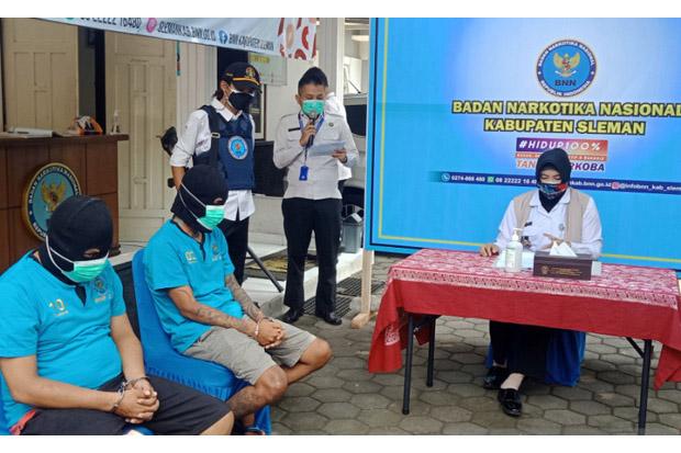 Dua Kurir Sabu Ditangkap Petugas BNNK Sleman