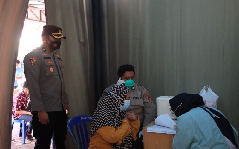 Polresta Banjarmasin Gelar Vaksinasi Merdeka Intan 2021, Lanjutan Tahap Pertama  