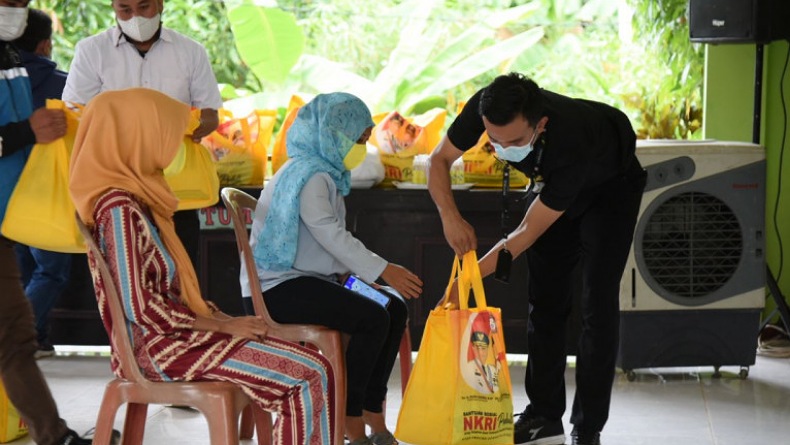 812 KPM di Gorontalo Utara Terima Bantuan Pangan