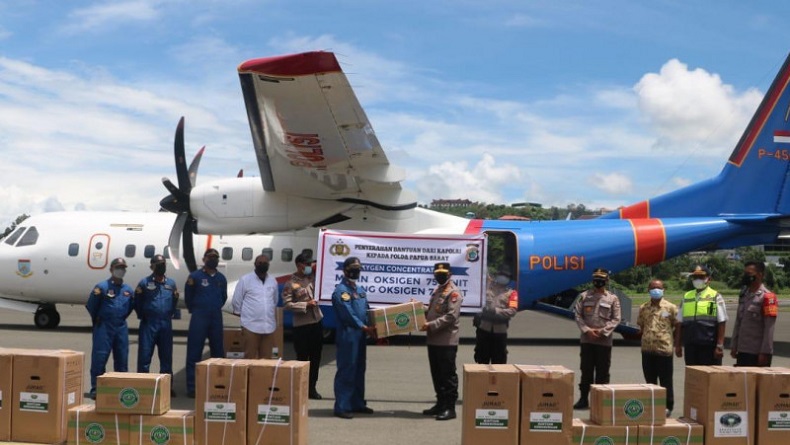 Papua Barat Dapat Bantuan 75 Oksigen Konsentrator dari Kapolri