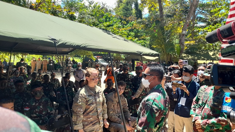 Kasad Andika Tinjau Latma Garuda Shield Ke-15 di Makalisung Minahasa Utara