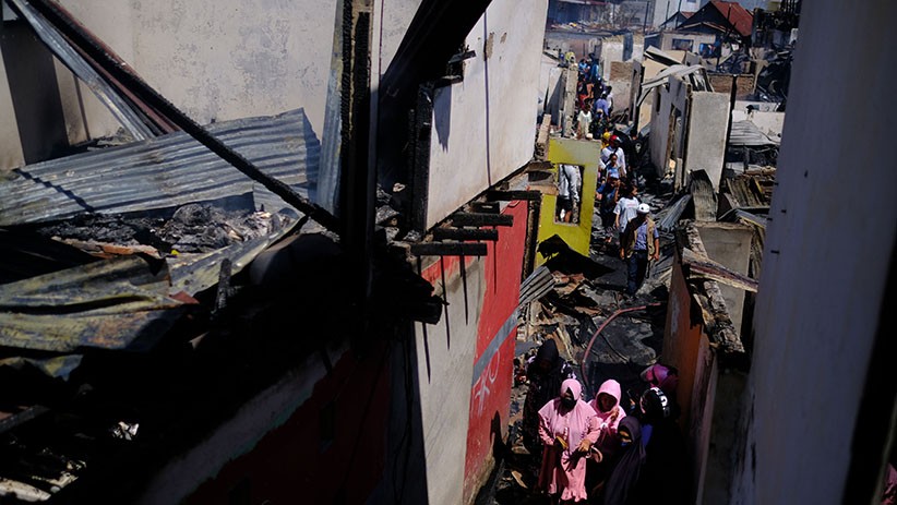 Kebakaran akibat Ledakan Kompor di Makassar, Ratusan Rumah Ludes Dilalap Api - Bagian 2