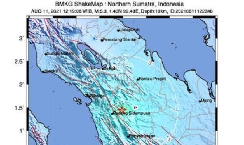 Gempa M5,3 di Paluta, BPBD: Tak Ada Korban Jiwa Hanya Rumah Warga Retak