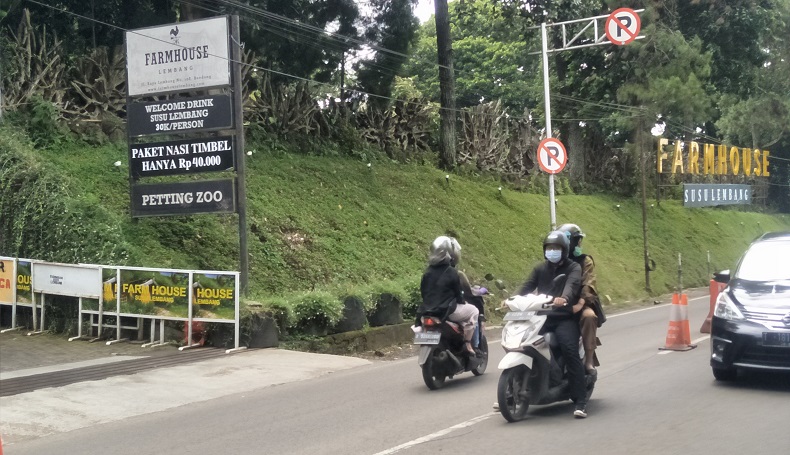 Ditutup karena Perpanjangan PPKM Level 4, Kawasan Wisata Lembang KBB Sepi