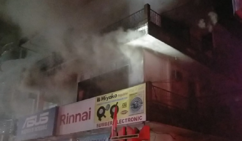 Kebakaran di Singkawang, Enam Ruko Ludes Dilalap Api