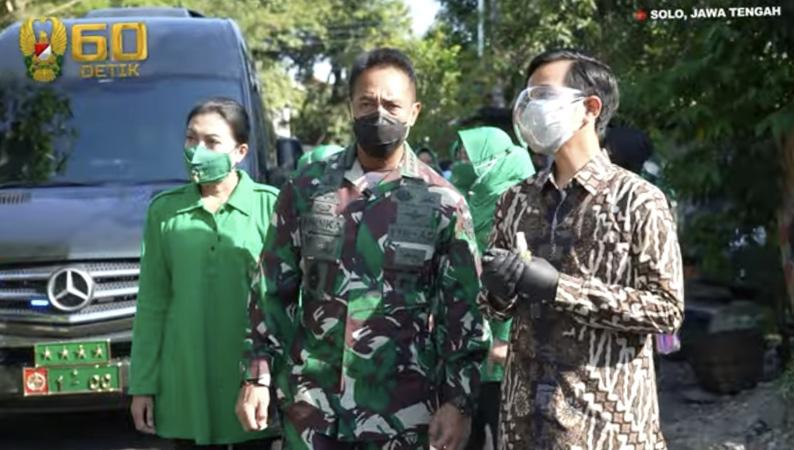 Kunjungi Solo, KSAD Jenderal Andika Kaget saat Melihat Anak Kecil Terpapar Covid-19