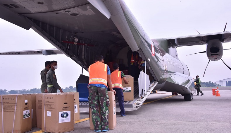 Panglima TNI Kirim Bantuan Alkes ke Pangkalpinang