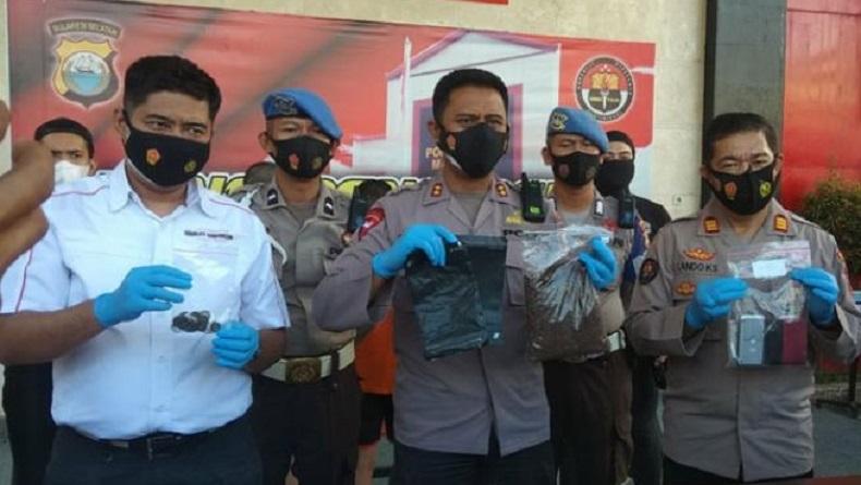 Polisi Gagalkan Peredaran 1 Kg Tembakau Gorila Di Makassar 3 Pelaku