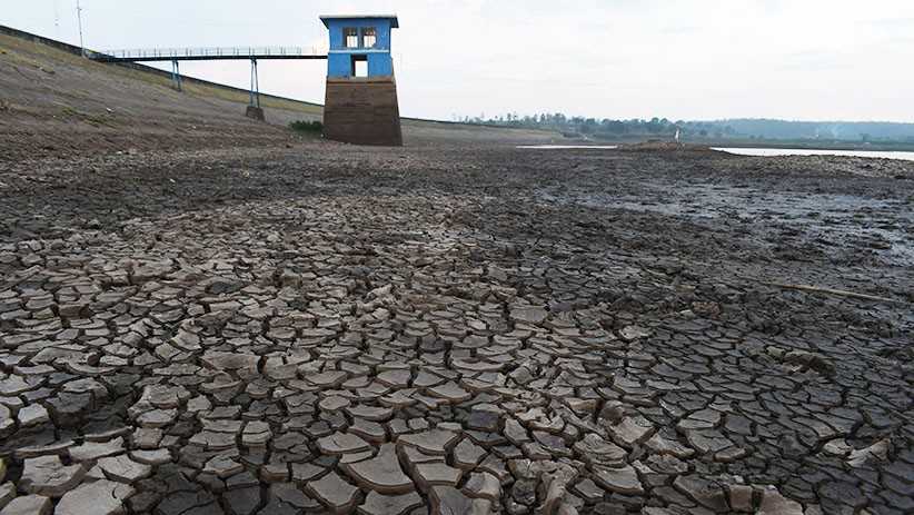 Musim Kemarau, Air Waduk Dawuhan Madiun Mulai Menyusut - Bagian 1