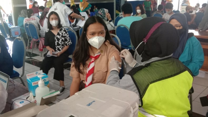 Anak-Anak di Salatiga Senang Akhirnya Disuntik Vaksin Covid-19