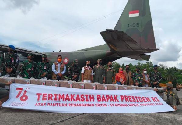 Dapat Bantuan Paket Obat Covid-19 dari Jokowi, Gubernur Riau: Terima Kasih Pak Presiden RI