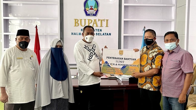 title Halmahera Selatan Terima Bantuan 1000 Dosis Vaksin dan 1 Alat PCR Halmahera Selatan Terima Bantuan 1000 Dosis Vaksin dan 1 Alat PCR