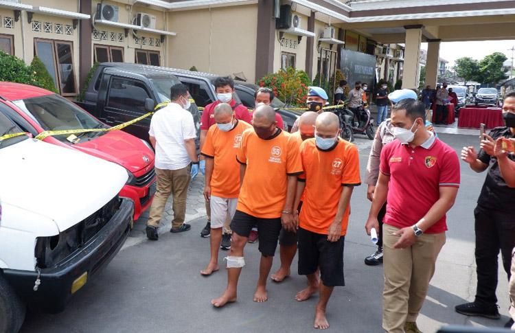 Komplotan Pencuri Mobil Diungkap, Polres Klaten Amankan 5 Mobil
