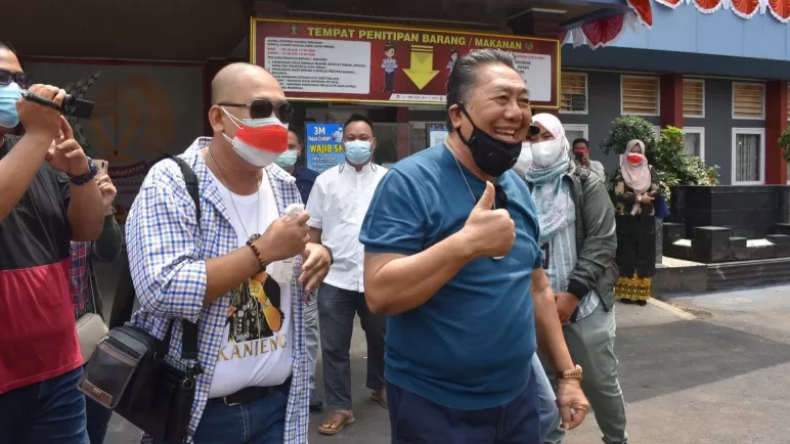 Mantan Bupati Lampung Tengah Andy Ahmad Bebas dari Penjara