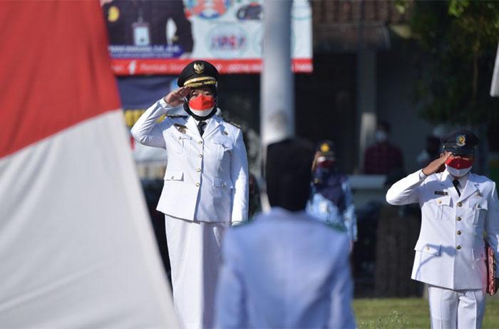 Peringati HUT ke-76 Kemerdekaan, Bupati Sleman Ajak Masyarakat Berjuang Lawan Pandemi Civid-19 