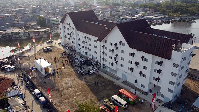 Penampakan dari Udara Kampung Susun Akuarium yang Baru Diresmikan Anies Baswedan - Bagian 3