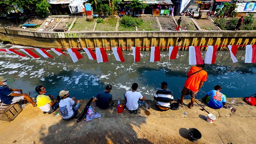 Serunya Lomba Memancing Sambil Berjemur di Kali Grogol - Bagian 1