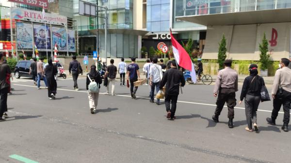 Baru Persiapan  Demo, Puluhan Mahasiswa di Purwokerto Dibubarkan Polisi