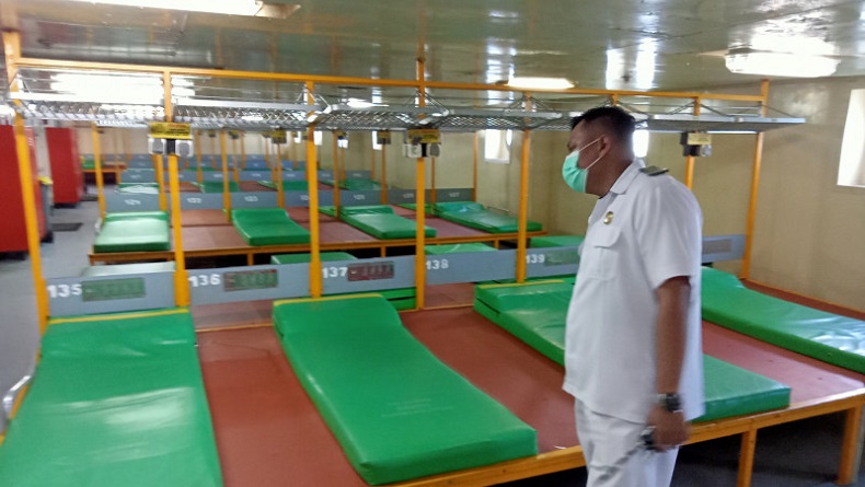 Wali Kota Sorong Ajak Pasien OTG Covid Isolasi di KM Sirimau